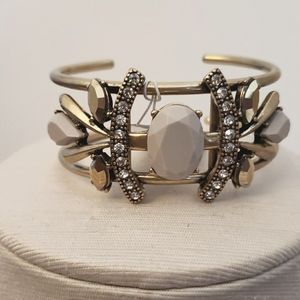 J.CREW Vintage Stone Set Bangle Bracelet